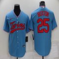 Nike Minnesota Twins #25 Byron Buxton Skyblue majestic mlb jerseys