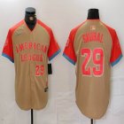 American League #29 Tarik Skubal Nike Cream 2024 MLB All-Star Game Limited Jersey 02