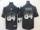 Nike Oakland Raiders #84 Antonio Brown Black Nike Color Rush Limited Jersey Fireworks version