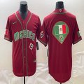 2023 World Cup Mexico red blank majestic baseball jerseys 11