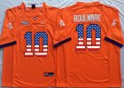 Clemson Tigers Ben Boulware 10 USA flag College Football Limited Jersey - Orange