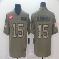 Kansas City Chiefs #15 Patrick Mahomes Nike Camo 2019 Salute to Service Limited Jersey-BD