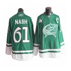 Rick Nash Jersey 61 Green Columbus Blue Jackets Jerseys