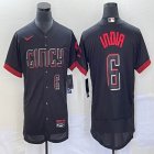 Nike Cincinnati Reds #6 Jonathan India black Flexbase Authentic Collection Jersey city version -BD 03