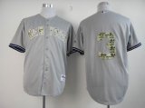 New York Yankees 3 gray camo baseball Jersey