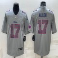 Nike Buffalo Bills #17 Josh Allen gray Color Rush Limited Jersey-BD