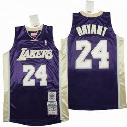 Los Angeless Lakers #24 Kobe Bryant purple throwback nab jesey-SG