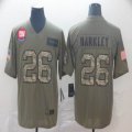 Nike New York Giants #26 Saquon Barkley Salute to Service Retired Limited Jersey-BD 01