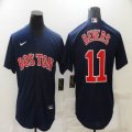 Nike Boston Red Sox #11 Rafael Devers blue majestic baseball jerseys-BD