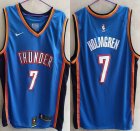 Nike oklahoma City Thunder #7 Chet Holmgren blue basketball jerseys-HL