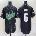 Nike Philadelphia Eagles #6 DeVonta Smith black baseball jerseys Joint name -BD