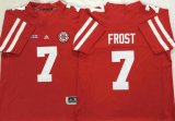 Adidas Nebraska Cornhuskers #7 Scott Frost Red NCAA football Jersey