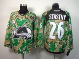 Reebok Colorado Avalanche STASTNY 26# green camo NHL Jersey