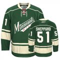 NHL Minnesota Wild #51 Sheppard green jersey