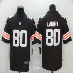 Nike Cleveland Browns #80 Jarvis Landry Brown Color Rush Limited Jersey