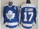 CCM Toronto Maple Leafs GLARK 17 1978 CCM Vintage Throwback Jersey Blue