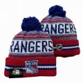 2024 New York Rangers red blue white NHL Sports Cuffed Knit Hats