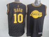 Los Angeles Lakers Steve Nash #10 Black Precious Metals Fashion Stitched NBA Jersey