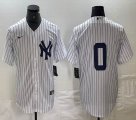 Nike New York Yankees #0 White majestic mlb baseball Jerseys