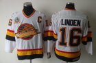 2011 NHL Vancouver Canucks #16 Linden White Jersey