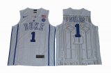 2017 Duke Blue Devils Harry Giles 1 V Neck College Basketball Elite Jersey - White