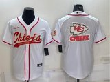 Nike Kansas City blank white baseball jerseys Joint name-BD 01