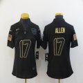 Women Nike Buffalo Bills #17 Josh Allen black Salute To Service Limited Jersey-BD