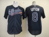 Atlanta Braves 8 Justin Upton Black new MLB Jerseys