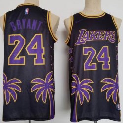 Nike Los Angeless Lakers #24 Kobe Bryant black basketball Jerseys-CY