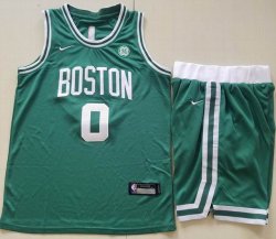 Nike Boston Celtics #0 Jayson Tatum green basketball suits