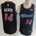 Nike Miami Heat #14 Tyler Herro nba basketball jersey with Sponsor patch- YL