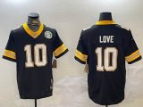 Packers #10 Jordan Love black Nike Vapor F.U.S.E. Limited Jersey-BD 01