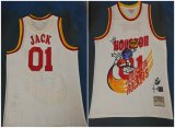 Jack #01 Travis Scott x Mitchell & Ness white NBA Houston Rockets Jersey-HL