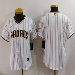 Youth Nike San Diego Padres white MLB baseball jerseys-BD