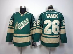 Minnesota Wild #26 Thomas Vanek green NHL hockey Jersey