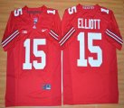 2015 Ohio State Buckeyes Ezekiel Elliott 15 NCAA Football Jersey - Red