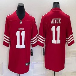 49ers #11 Brandon Aiyuk red nike Color Rush Limited Jersey-BD 01