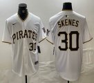 Nike Pittsburgh Pirates #30 Paul Skenes white majestic baseball jerseys