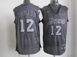 Los Angeles Lakers #12 HOWARO gray grid colors Jerseys