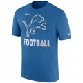 Detroit Lions Nike Sideline Legend Football Performance T-Shirt - Blue