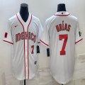 2023 World Cup Mexico #7 Julio Urias white majestic baseball jerseys 25