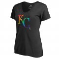 Women's Kansas City Royals Fanatics Branded Pride Black T-Shirt