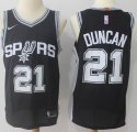 Nike San Antonio Spurs Tim Duncan #21 black nba basketball jersey