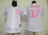 chicago cubs 17 GARZA white MLB Women Jerseys