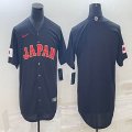 2023 World Cup Japan blank black majestic baseball jerseys