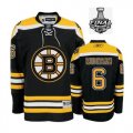 2013 NHL Stanley Cup Boston Bruins 6 Wideman Black Jersey