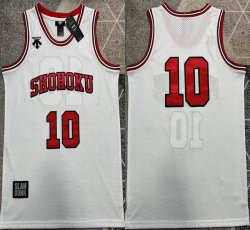 2023 Shohoku Sakuragi #10 White Movie Basketball Jersey-XD