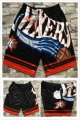 Philadelphia 76ers black nba shorts with pocket