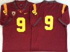 O.J Simpson USC Trojans #9 JuJu Smith Schuster red NCAA College football jerseys