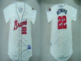 Atlanta Braves #22 Jason Heyward Cream MLB Jerseys-BY